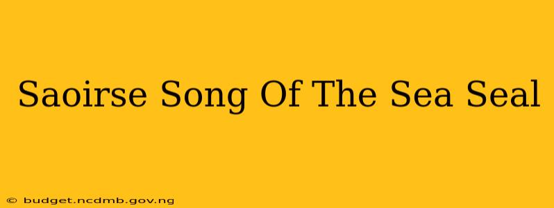 Saoirse Song Of The Sea Seal