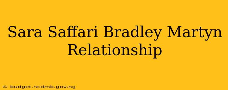 Sara Saffari Bradley Martyn Relationship