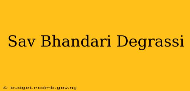 Sav Bhandari Degrassi