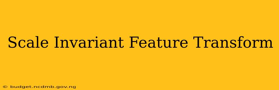 Scale Invariant Feature Transform