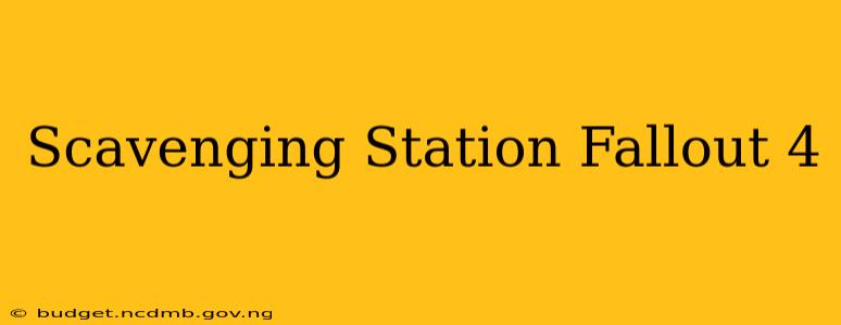 Scavenging Station Fallout 4