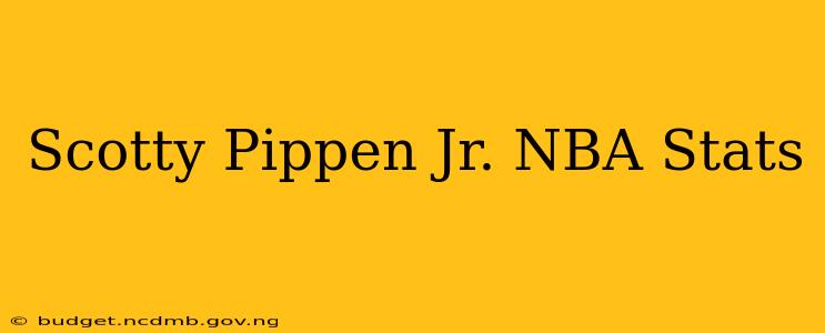 Scotty Pippen Jr. NBA Stats