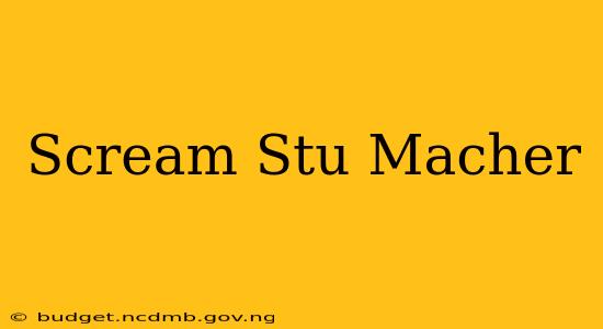 Scream Stu Macher