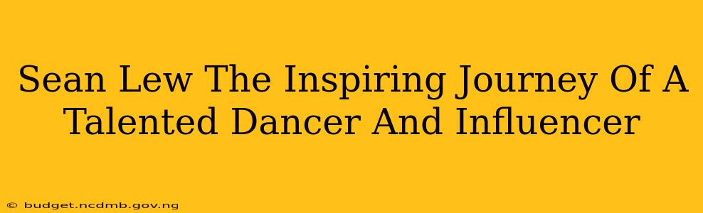Sean Lew The Inspiring Journey Of A Talented Dancer And Influencer