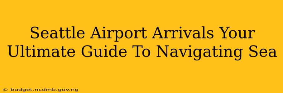 Seattle Airport Arrivals Your Ultimate Guide To Navigating Sea