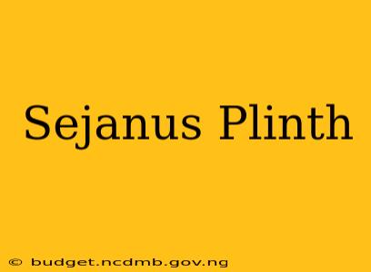 Sejanus Plinth