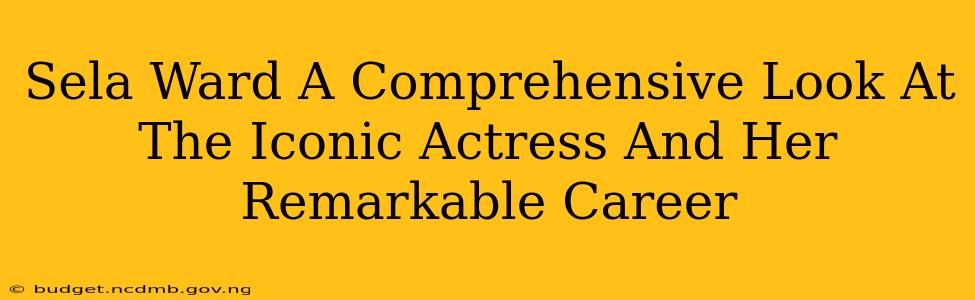 Sela Ward A Comprehensive Look At The Iconic Actress And Her Remarkable Career