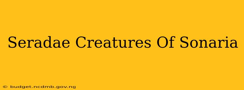 Seradae Creatures Of Sonaria