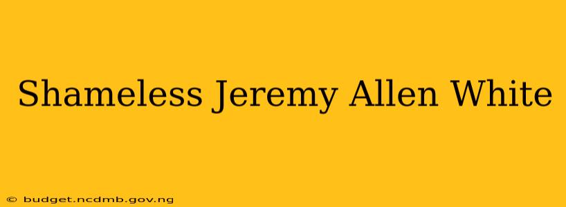 Shameless Jeremy Allen White