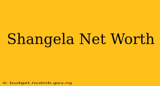 Shangela Net Worth