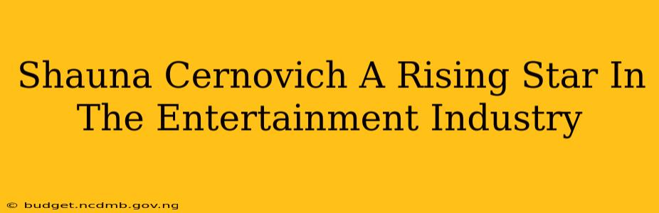 Shauna Cernovich A Rising Star In The Entertainment Industry