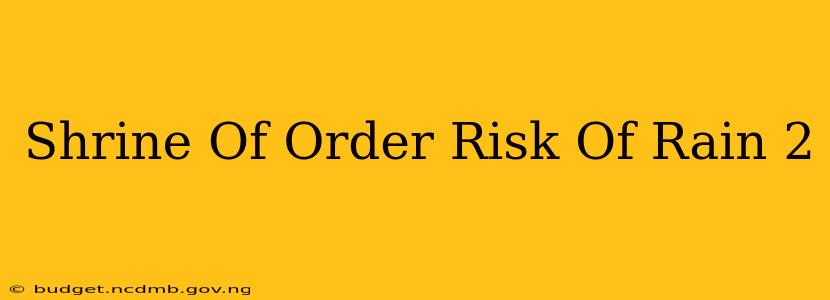 Shrine Of Order Risk Of Rain 2