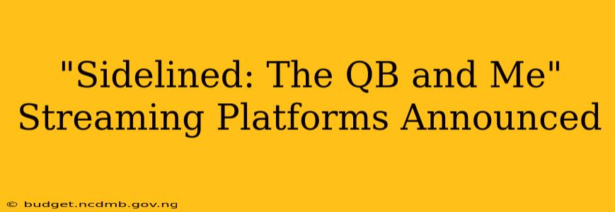 "Sidelined: The QB and Me" Streaming Platforms Announced