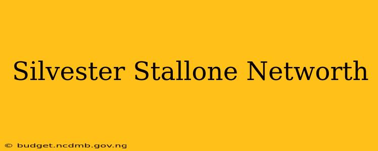 Silvester Stallone Networth