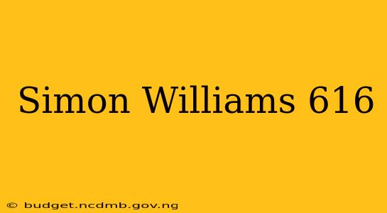 Simon Williams 616
