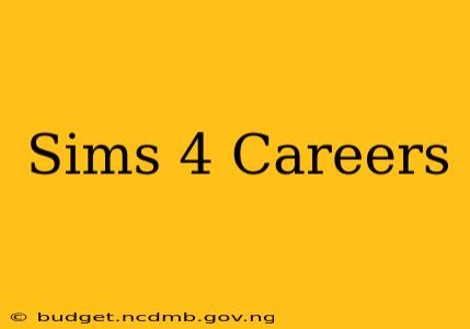 Sims 4 Careers