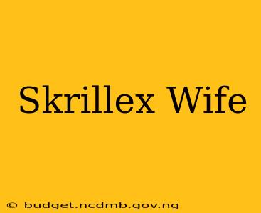 Skrillex Wife