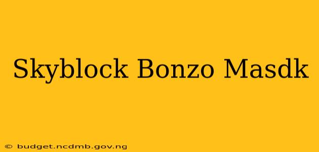 Skyblock Bonzo Masdk