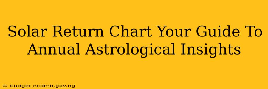 Solar Return Chart Your Guide To Annual Astrological Insights