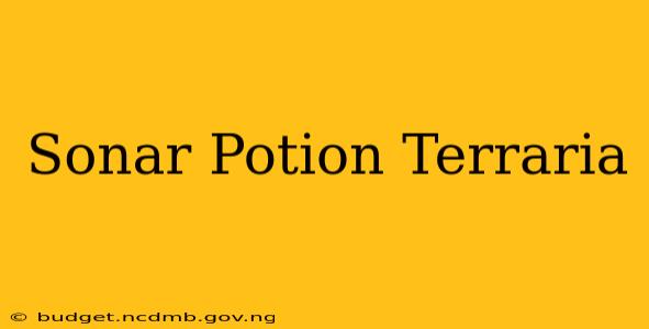 Sonar Potion Terraria