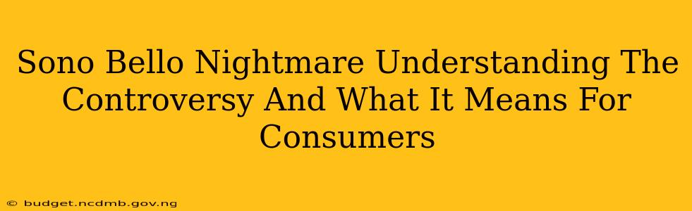 Sono Bello Nightmare Understanding The Controversy And What It Means For Consumers