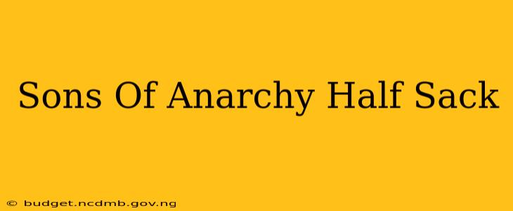 Sons Of Anarchy Half Sack