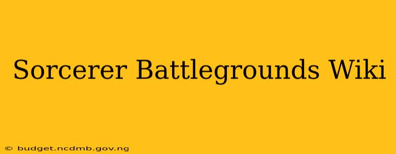 Sorcerer Battlegrounds Wiki