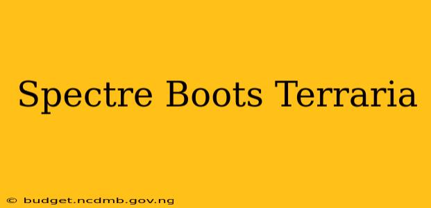 Spectre Boots Terraria