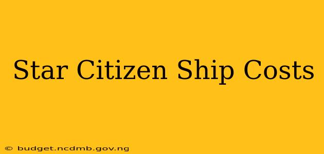 Star Citizen Ship Costs