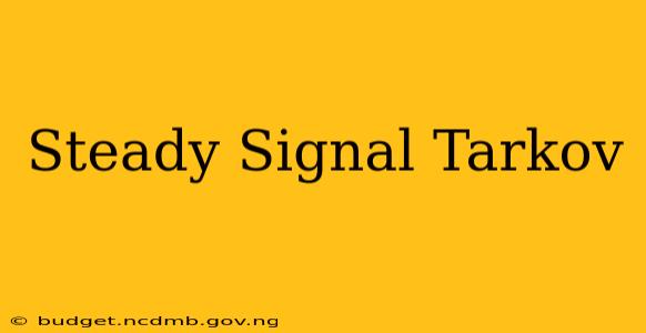 Steady Signal Tarkov