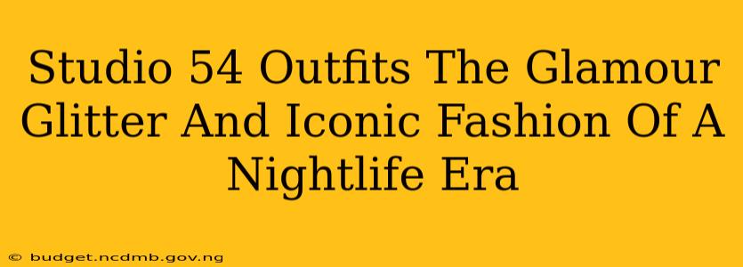 Studio 54 Outfits The Glamour Glitter And Iconic Fashion Of A Nightlife Era