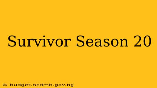 Survivor Season 20