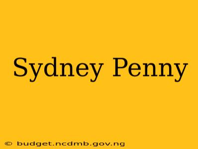 Sydney Penny