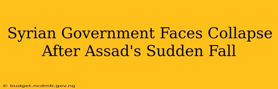 Syrian Government Faces Collapse After Assad's Sudden Fall