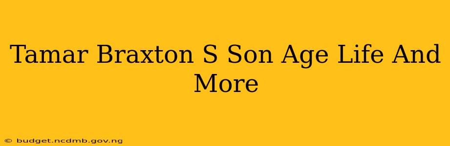 Tamar Braxton S Son Age Life And More