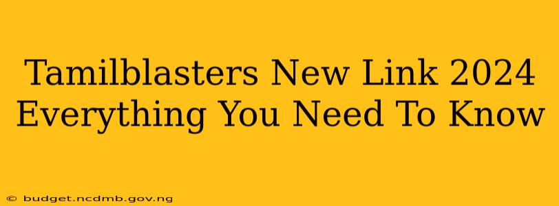 Tamilblasters New Link 2024 Everything You Need To Know