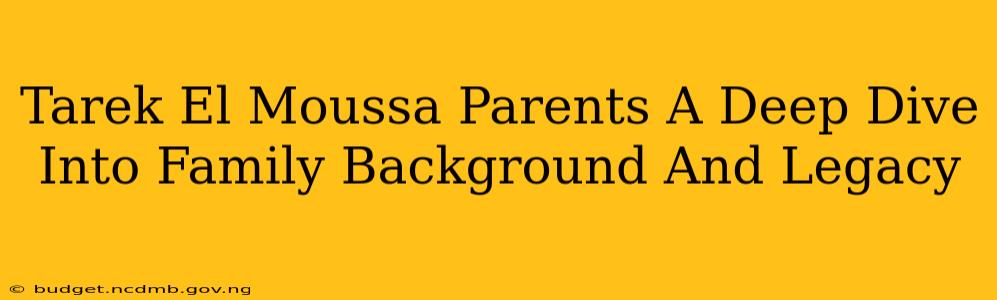 Tarek El Moussa Parents A Deep Dive Into Family Background And Legacy