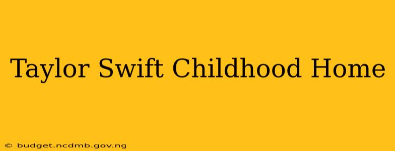 Taylor Swift Childhood Home
