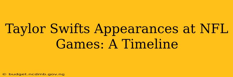 Taylor Swifts Appearances at NFL Games: A Timeline
