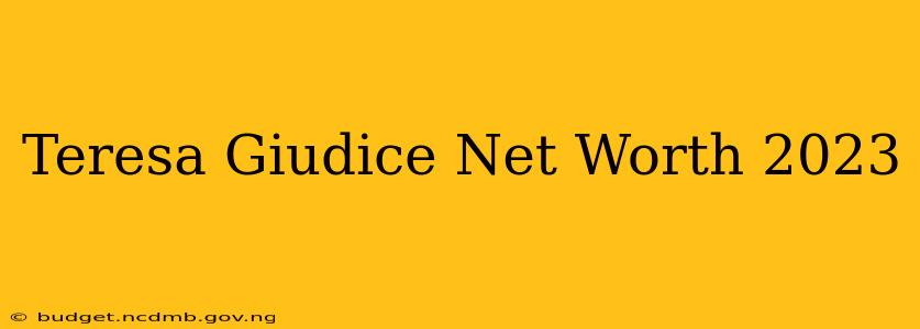 Teresa Giudice Net Worth 2023