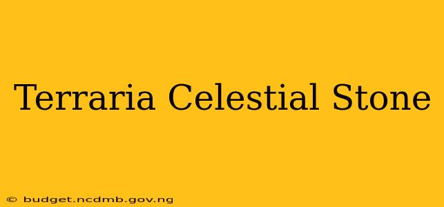 Terraria Celestial Stone