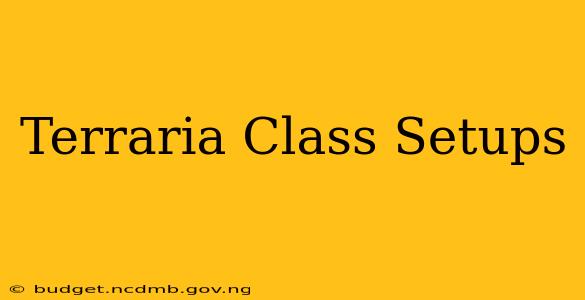 Terraria Class Setups