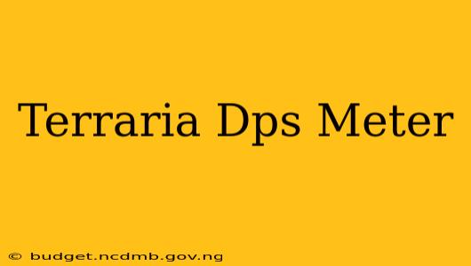 Terraria Dps Meter
