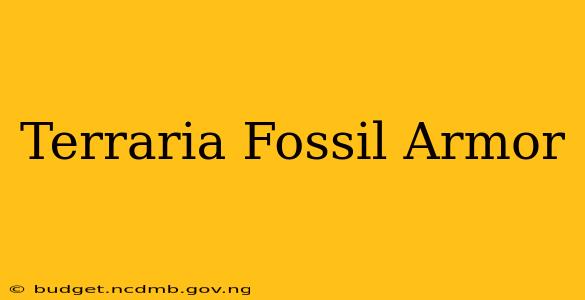 Terraria Fossil Armor