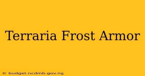 Terraria Frost Armor
