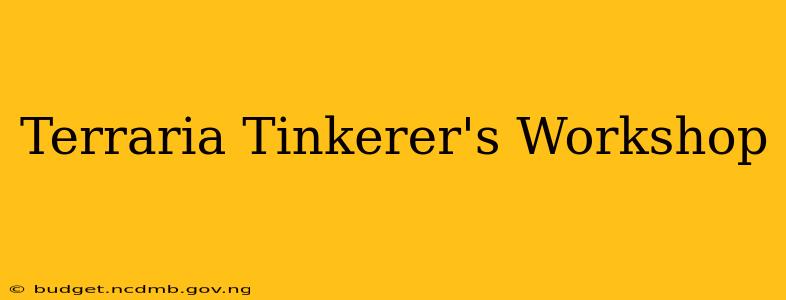 Terraria Tinkerer's Workshop