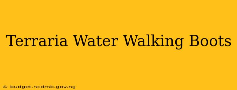 Terraria Water Walking Boots