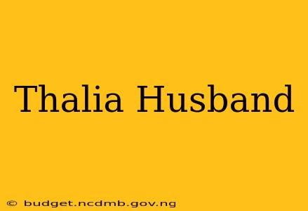 Thalia Husband
