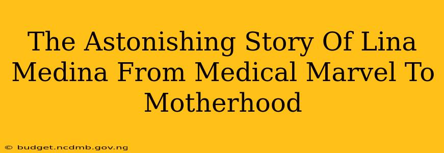 The Astonishing Story Of Lina Medina From Medical Marvel To Motherhood