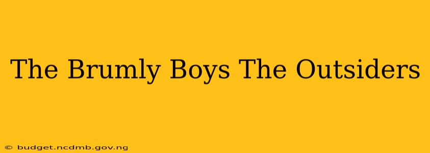 The Brumly Boys The Outsiders